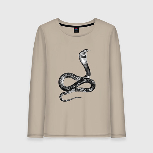 Женский лонгслив Кобра Cobra / Миндальный – фото 1