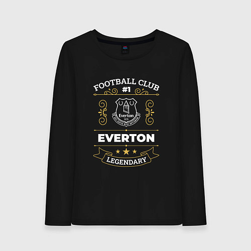 Женский лонгслив Everton FC 1 / Черный – фото 1