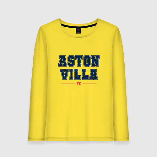 Женский лонгслив Aston Villa FC Classic / Желтый – фото 1