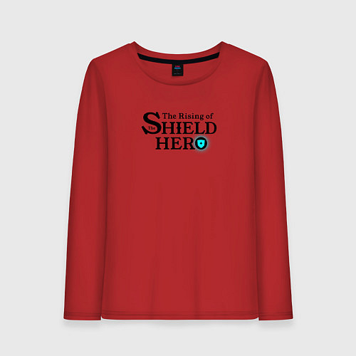 Женский лонгслив The Rising of the Shield Hero logo black color / Красный – фото 1