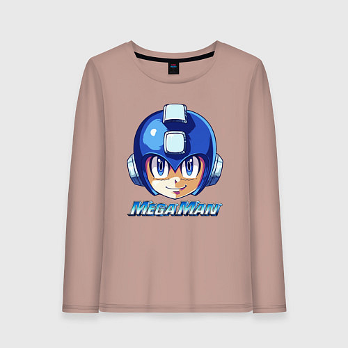 Женский лонгслив Mega Man - Rockman / Пыльно-розовый – фото 1
