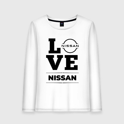 Женский лонгслив Nissan Love Classic / Белый – фото 1