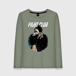 Лонгслив хлопковый женский Helena Bonham Carter, цвет: авокадо