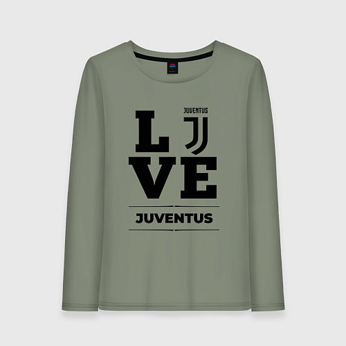 Женский лонгслив Juventus Love Классика / Авокадо – фото 1