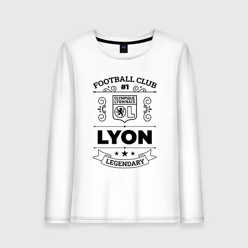 Женский лонгслив Lyon: Football Club Number 1 Legendary / Белый – фото 1