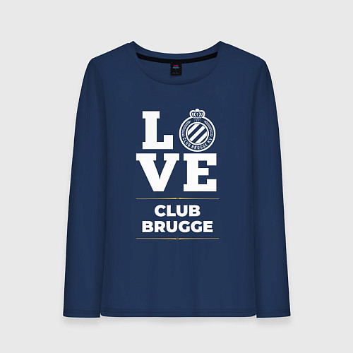 Женский лонгслив Club Brugge Love Classic / Тёмно-синий – фото 1