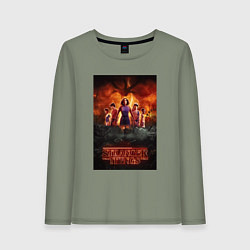 Женский лонгслив Очень странные дела, персонажи