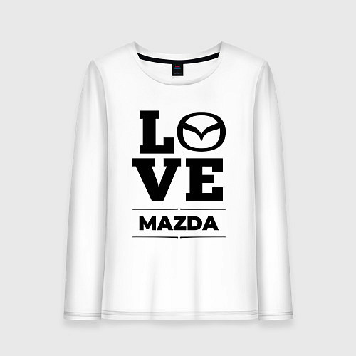 Женский лонгслив Mazda Love Classic / Белый – фото 1