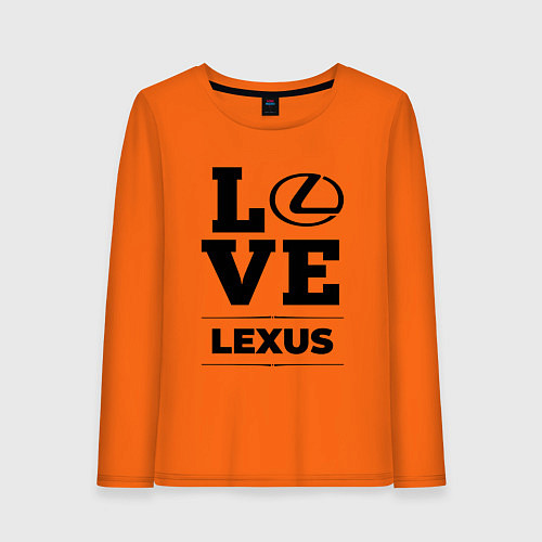 Женский лонгслив Lexus Love Classic / Оранжевый – фото 1
