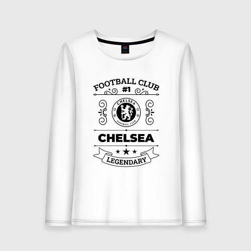 Женский лонгслив Chelsea: Football Club Number 1 Legendary / Белый – фото 1