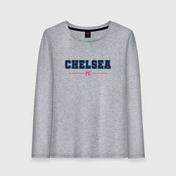 Лонгслив хлопковый женский Chelsea FC Classic, цвет: меланж