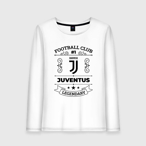 Женский лонгслив Juventus: Football Club Number 1 Legendary / Белый – фото 1