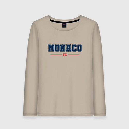 Женский лонгслив Monaco FC Classic / Миндальный – фото 1