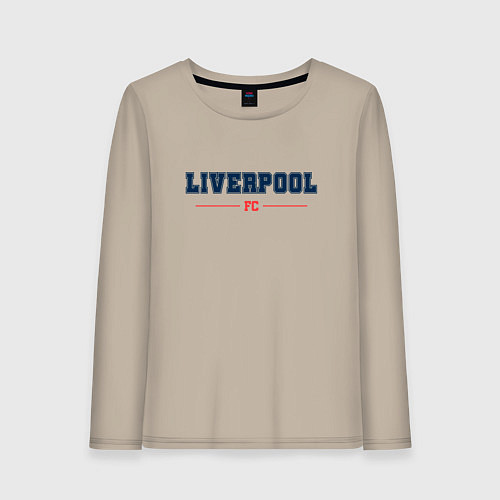 Женский лонгслив Liverpool FC Classic / Миндальный – фото 1