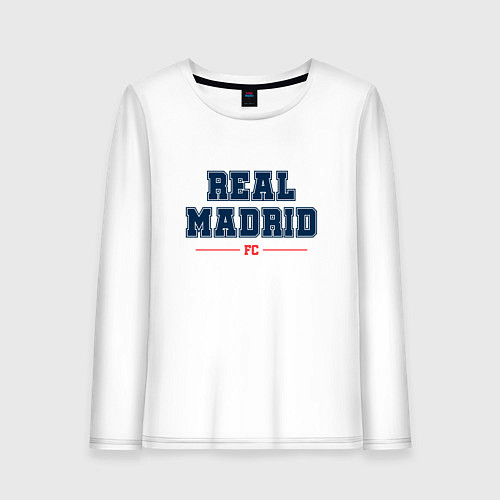 Женский лонгслив Real Madrid FC Classic / Белый – фото 1