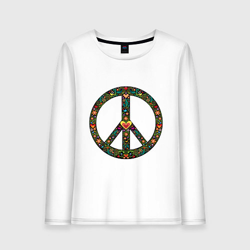 Женский лонгслив Pacific symbol / Белый – фото 1