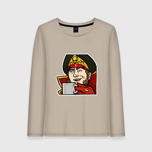 Женский лонгслив Ciaphas Cain Mug mug / Миндальный – фото 1