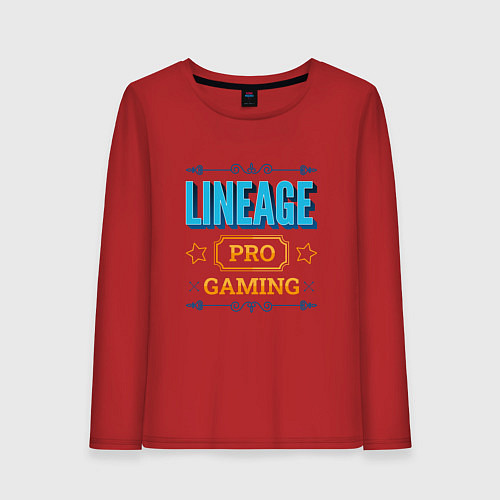 Женский лонгслив Игра Lineage PRO Gaming / Красный – фото 1