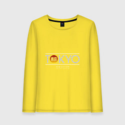 Лонгслив хлопковый женский Tokyo Токио, цвет: желтый