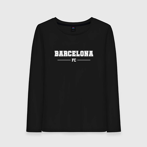 Женский лонгслив Barcelona Football Club Классика / Черный – фото 1