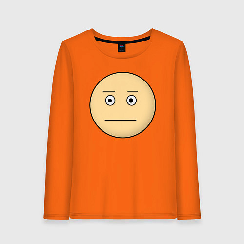 Женский лонгслив Серьезный Дурак / Оранжевый – фото 1