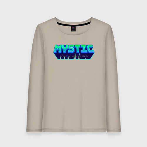 Женский лонгслив Мистический логотип / Миндальный – фото 1