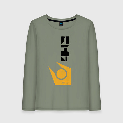 Женский лонгслив Half life - city17 / Авокадо – фото 1