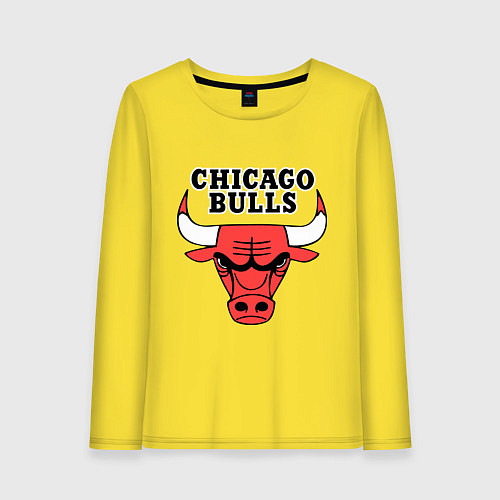 Женский лонгслив Chicago Bulls / Желтый – фото 1