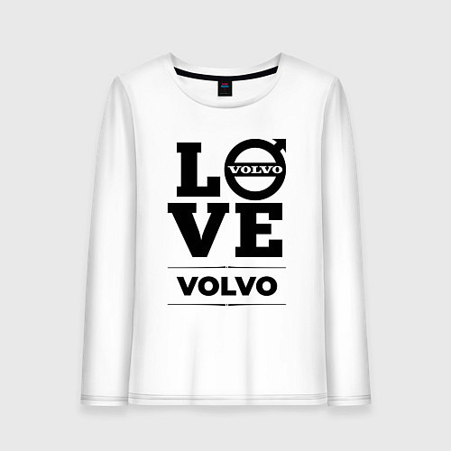 Женский лонгслив Volvo Love Classic / Белый – фото 1