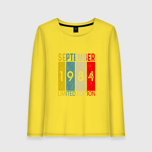 Женский лонгслив 1984 - Сентябрь / Желтый – фото 1