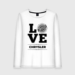 Лонгслив хлопковый женский Chrysler Love Classic, цвет: белый