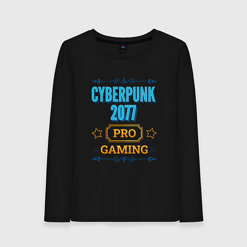 Женский лонгслив Игра Cyberpunk 2077 pro gaming / Черный – фото 1