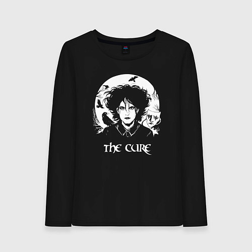 Женский лонгслив The Cure арт Роберт Смит / Черный – фото 1