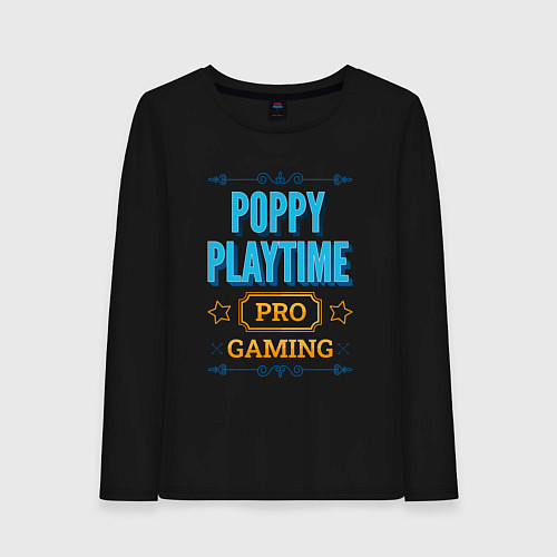 Женский лонгслив Игра Poppy Playtime pro gaming / Черный – фото 1