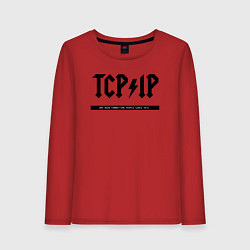 Женский лонгслив TCPIP Connecting people since 1972