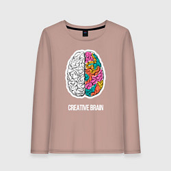 Женский лонгслив Creative Brain