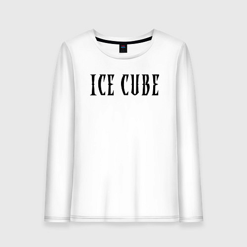 Женский лонгслив Ice Cube - logo / Белый – фото 1