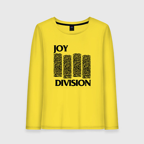 Женский лонгслив Joy Division - rock / Желтый – фото 1