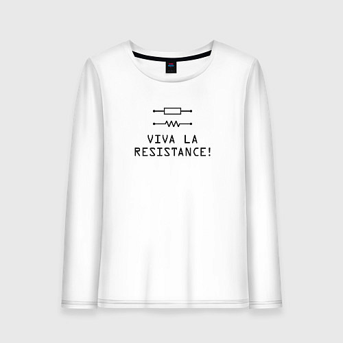 Женский лонгслив Viva la resistance / Белый – фото 1