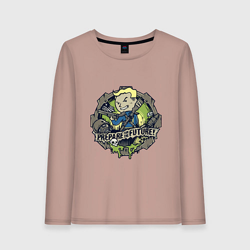 Женский лонгслив Vault game future boy / Пыльно-розовый – фото 1