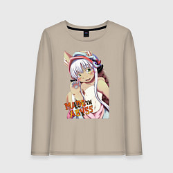 Лонгслив хлопковый женский Made in abyss - Nana, цвет: миндальный