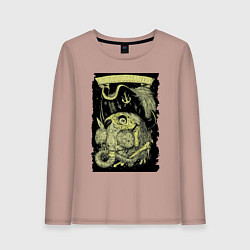 Лонгслив хлопковый женский Rebels & Buccaneers, цвет: пыльно-розовый