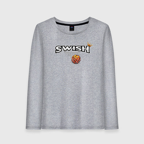 Женский лонгслив Swish King / Меланж – фото 1