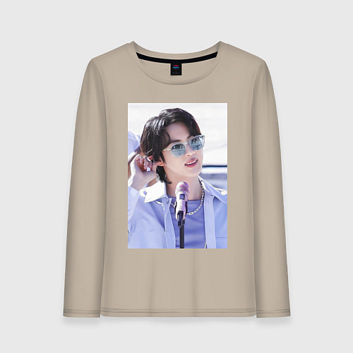 Женский лонгслив Мировой красавчик Джин / Миндальный – фото 1