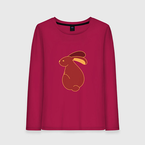 Женский лонгслив Bunny Red / Маджента – фото 1