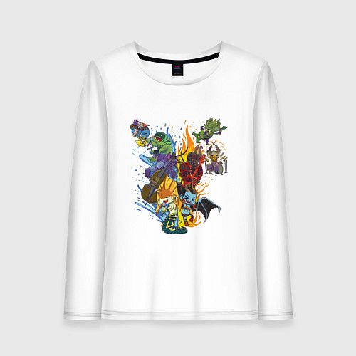 Женский лонгслив Heroes of Dota 2 / Белый – фото 1