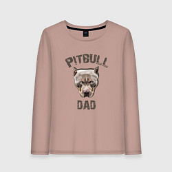 Женский лонгслив Pitbull dad