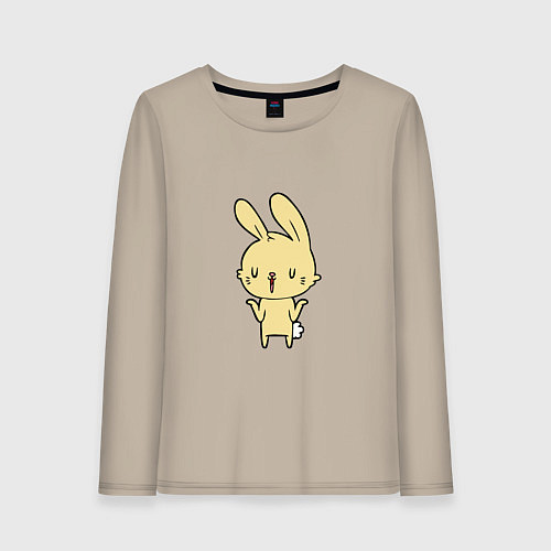 Женский лонгслив Rabbit Cool / Миндальный – фото 1