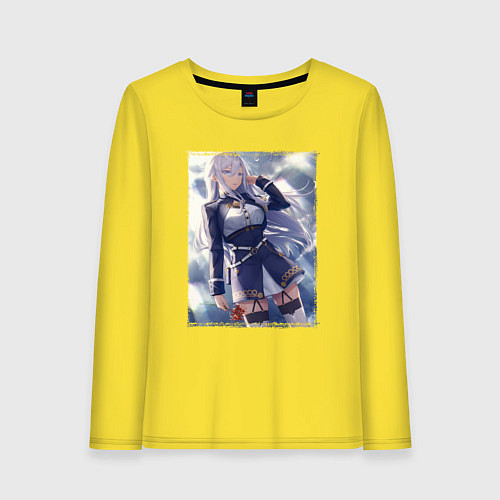 Женский лонгслив Vladilena Milize - 86 / Желтый – фото 1