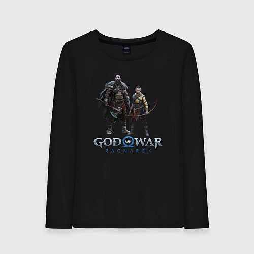 Женский лонгслив Отец и сын GoW Ragnarok / Черный – фото 1